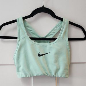 Light Green Nike Swoosh Dri Fit Women's High Support Sports Bra XS